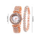 Luxury Rhinestone Bracelet Watch Set for Women