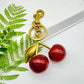 Cute Red Cherry Keychain