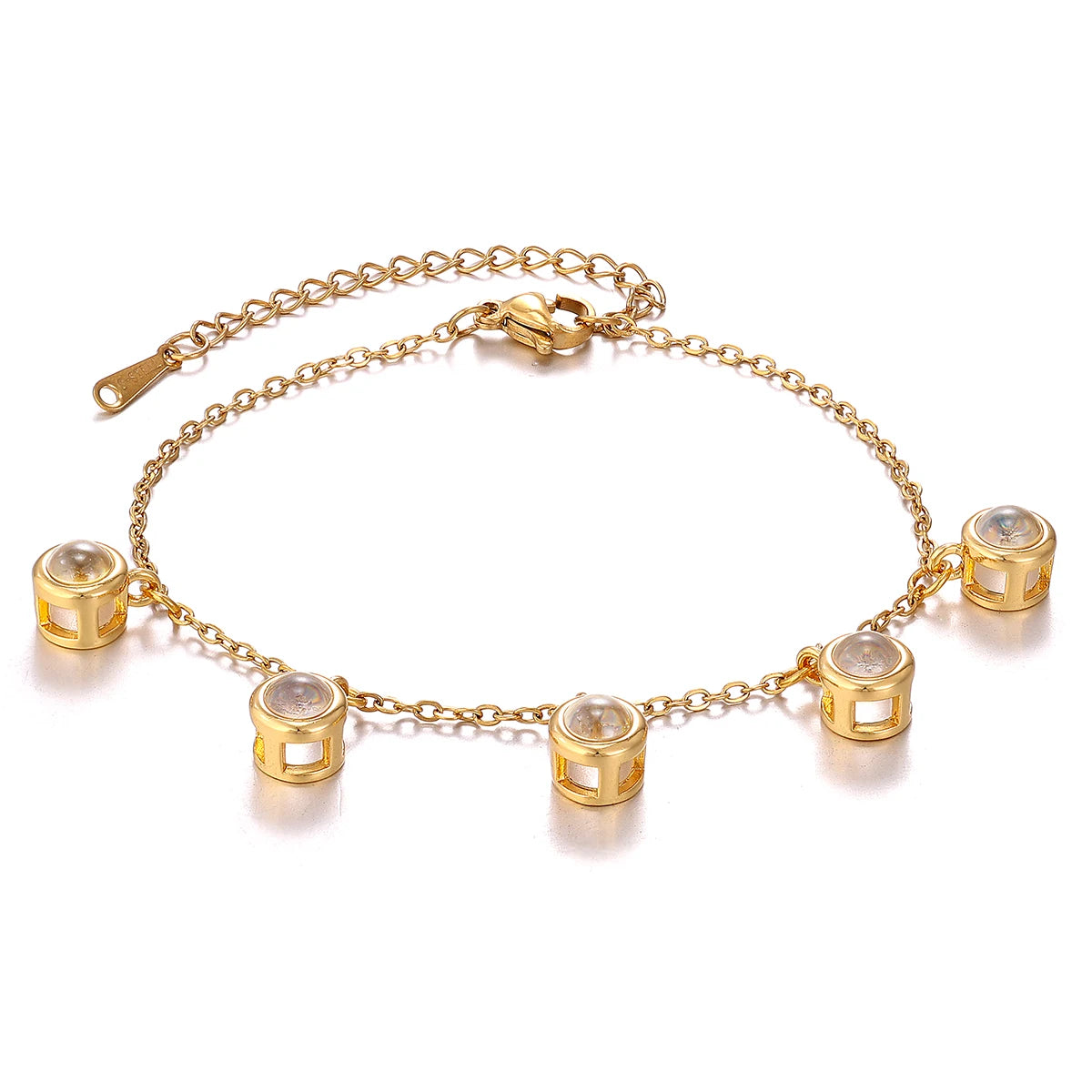 Custom Multi-Photo Projection Bracelet  Personalized Gift for Women