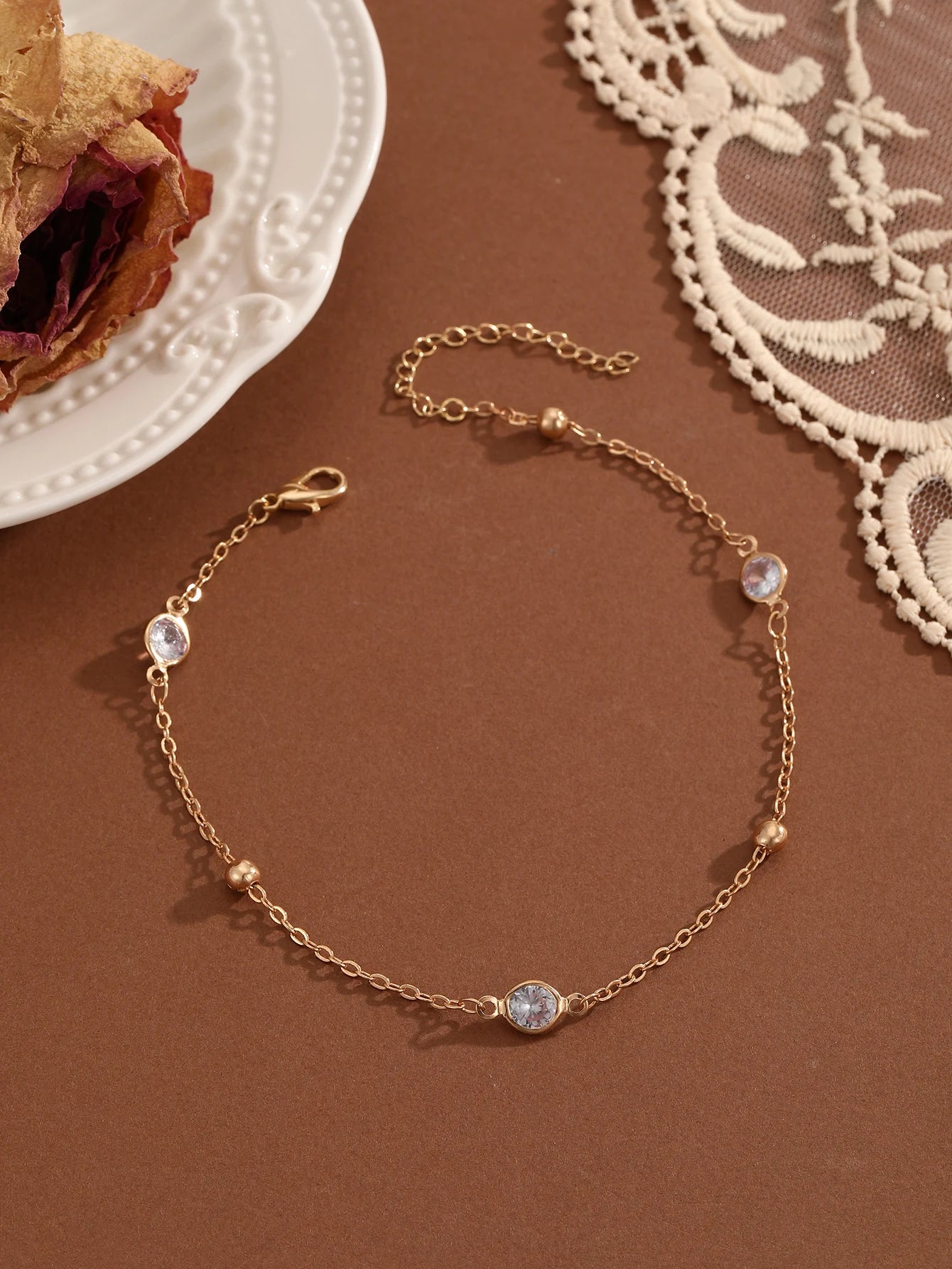 Summer Bohemia Crystal Cubic Zirconia Anklet