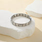 Italian Charm Stainless Steel Elastic Modular Bracelet