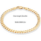 Locomotive Curb Cuban Link Chain Bracelet