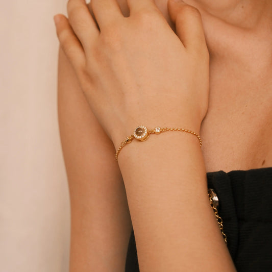 Custom Photo Projection Bracelet Zircon Pendant Bubble Memorial