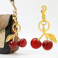 Cute Red Cherry Keychain
