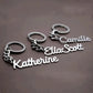 Custom Stainless Steel Name Tag Keychain – Personalized Key Ring