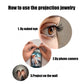 Custom Photo Projection Necklace Cat Zircon Ear Pendant