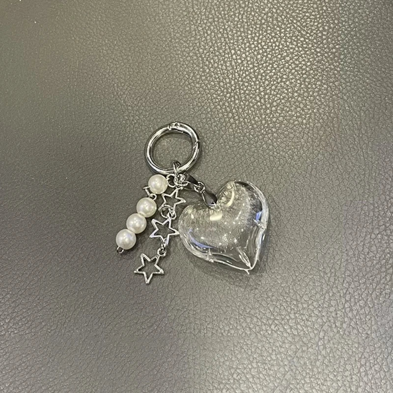 Handmade Edgy Black & White Dice Keychain