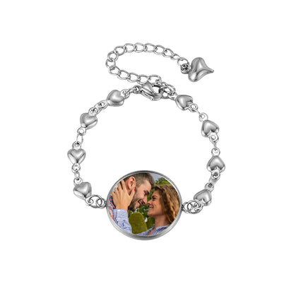 Customizable Photo Round Bracelet