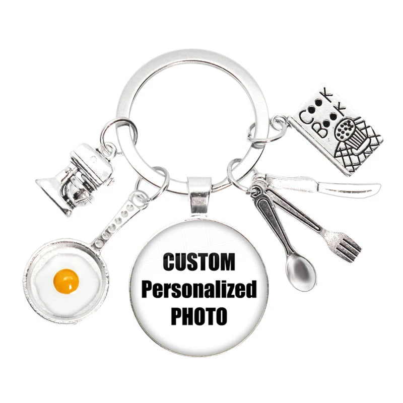 Personalized Photo Keychain – Custom Family Picture Gift for Parents & Loved Ones