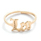 Stainless Steel 12 Constellation Letter Letter Ring
