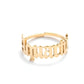 Stainless Steel 12 Constellation Letter Letter Ring