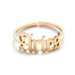 Stainless Steel 12 Constellation Letter Letter Ring