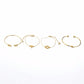 4pcs/Set Fashion Bohemia Leaf Knot Hand Cuff