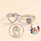 Heart Ring Personalized Projection Photo Rings