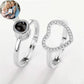 Heart Ring Personalized Projection Photo Rings