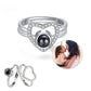Heart Ring Personalized Projection Photo Rings