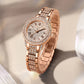 Women’s Luxury Rose Rhinestone Quartz Watch